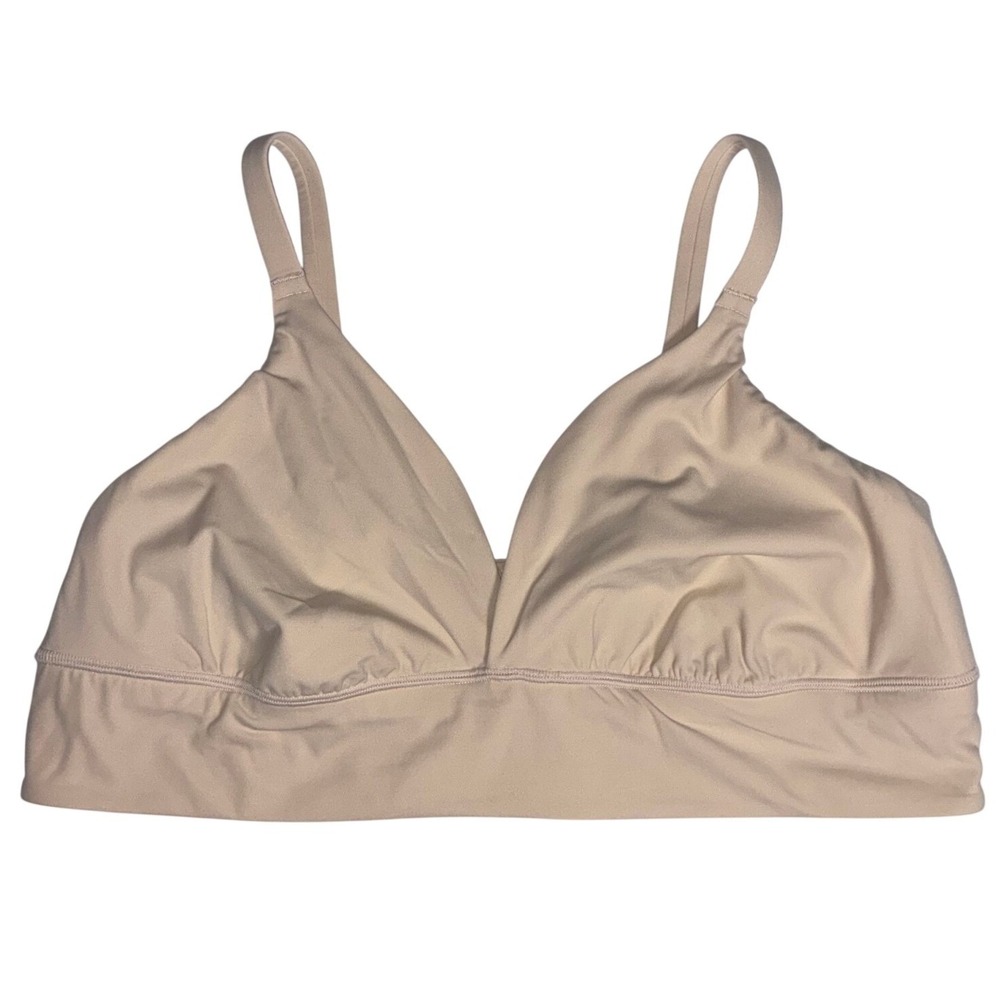 SKIMS Fits Everybody Crossover Bralette Beige Size 3X Plus Size Bra